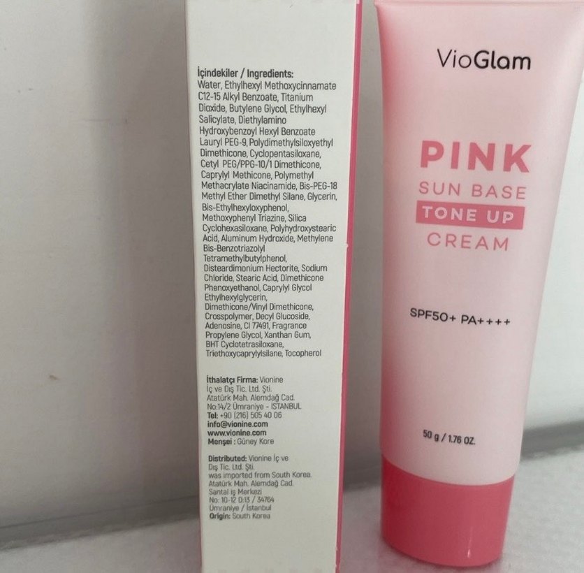 VioGlam Pembe Tonlu Güneş Koruyucu Krem SPF50 - Görsel 2