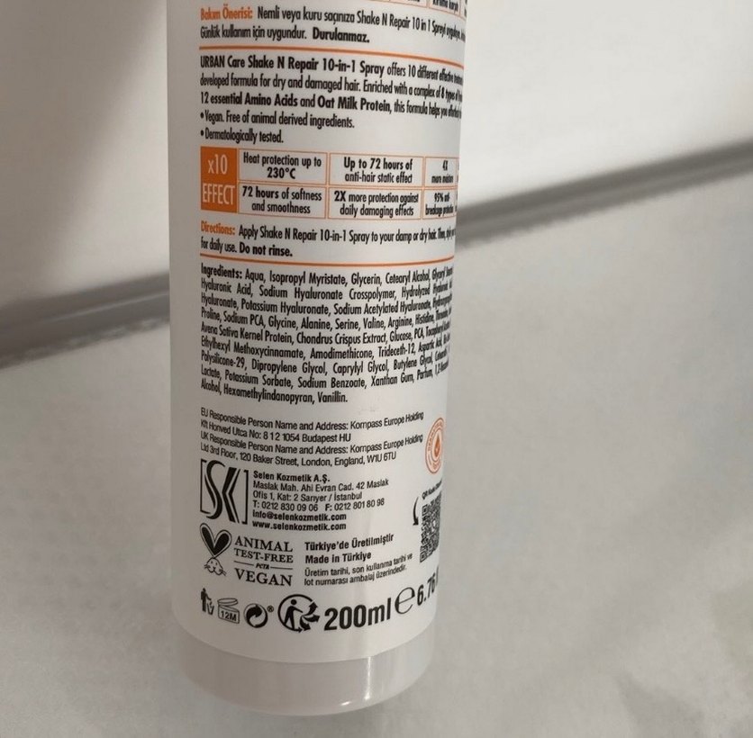 Urban Care Shake N Repair 10 in 1 Saç Spreyi - Görsel 2