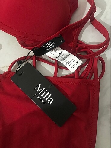 38 Beden Kırmızı bikini takım