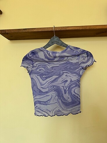 Pull and Bear batik desen mor tshirt
