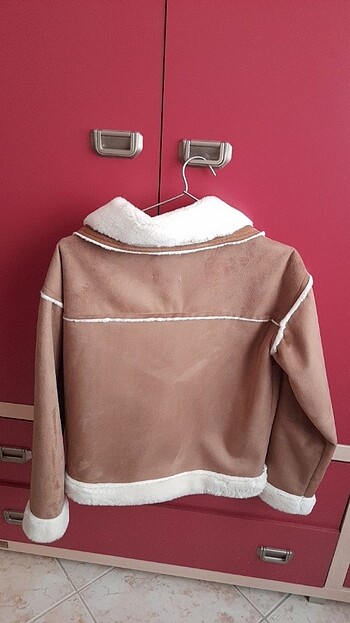 xs Beden camel Renk Koton süet biker ceket