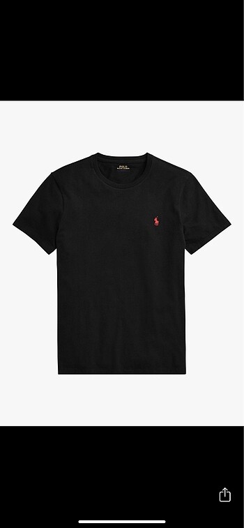 Orijinal Ralph Lauren siyah tişört