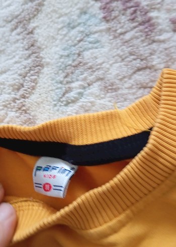 Sarı Kız Çocuk Salaş Sweatshirt ve Eşofman Takımı - Görsel 6