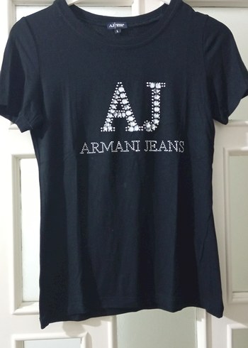 Armani Jeans Siyah Erkek Tişört - Görsel 2