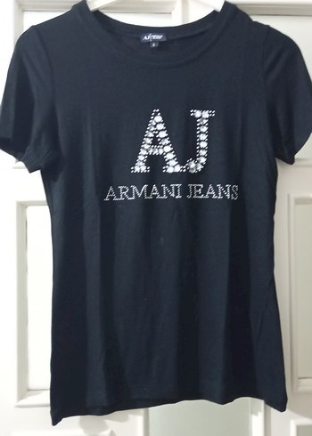 Armani Jeans Siyah Erkek Tişört - Görsel 5
