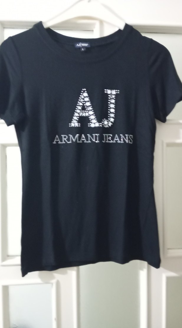 Armani Jeans Siyah Erkek Tişört - Görsel 4