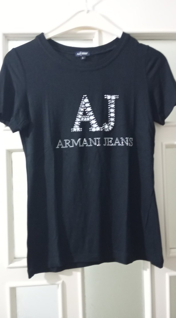 Armani Jeans Siyah Erkek Tişört - Görsel 3