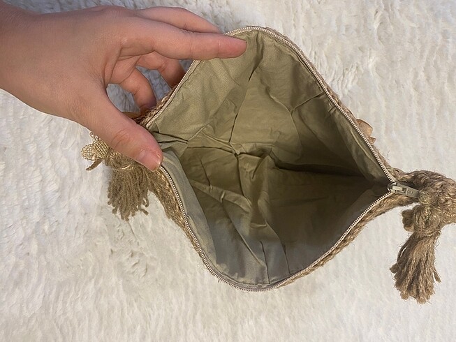 Beden Hasır clutch çanta