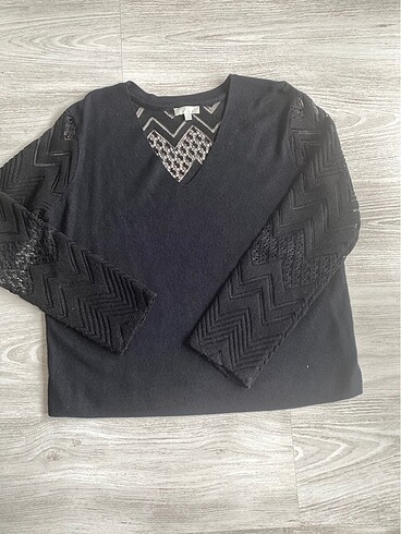 Siyah TWIST kazak L beden