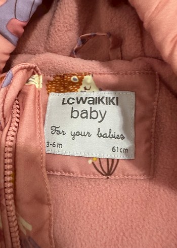 Kız Bebek Pembe Kürklü Desenli Tulum - Görsel 2