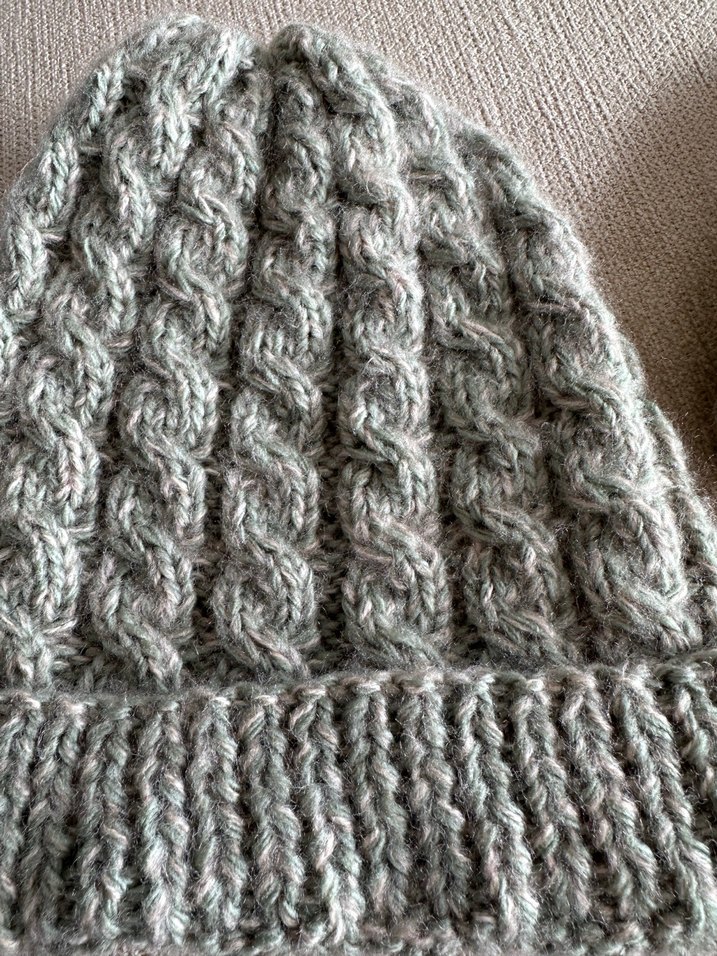 Gri Örgü Kadın Bere iki adet - Görsel 2