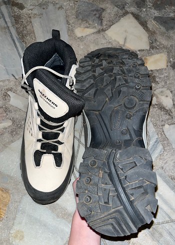 Skechers Skechers Beyaz Gri Su Geçirmez Erkek Spor Ayakkabı
