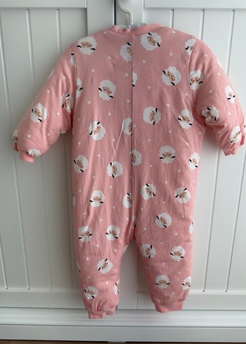 LC Waikiki Pembe Baskılı Bebek Tulumu 12-18 ay