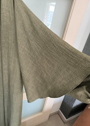 42 Beden haki Renk Zülays Abaya Takım