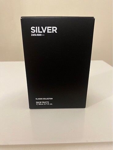Zara silver man 80 ml erkek parfümü