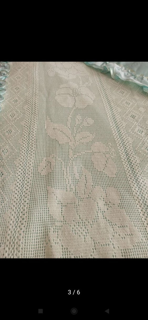 Nakışlı Beyaz ve Pastel Yatak Örtüsü - Görsel 3