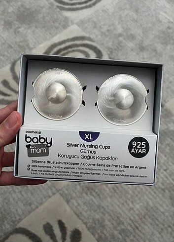 Gümüş göğüs ucu kapakları 