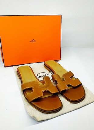 Hermes Oran Sandals Taba Terlik