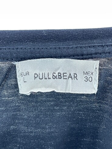 l Beden siyah Renk Pull and Bear T-shirt %70 İndirimli.