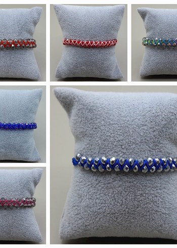 kristal taşlı Bohem Parti Bilekliği - Görsel 14