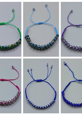 kristal taşlı Bohem Parti Bilekliği - Görsel 8