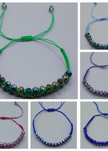 kristal taşlı Bohem Parti Bilekliği - Görsel 5