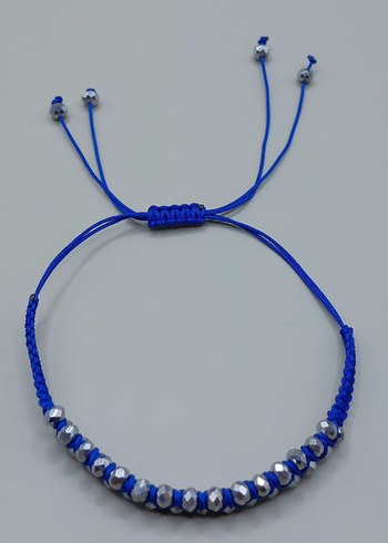 kristal taşlardan oluşan el yapımı Makrome bileklik - Görsel 2