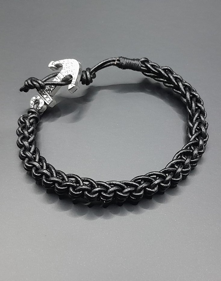 hakiki deri unisex bilekliği - Görsel 3