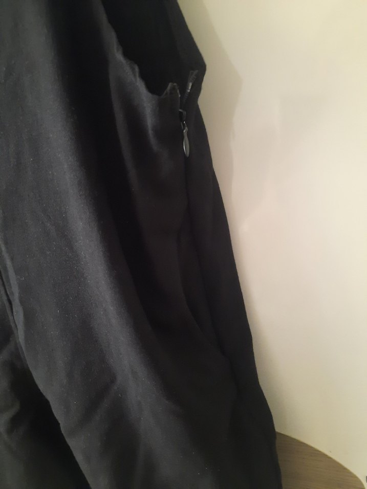 Siyah Pamuklu Rahat Mini Tulum - Görsel 3