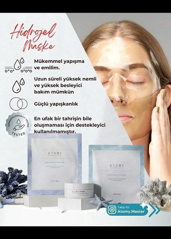 Atomy Marine Jel Maske - Nemlendirici ve Aydınlatıcı - Görsel 2