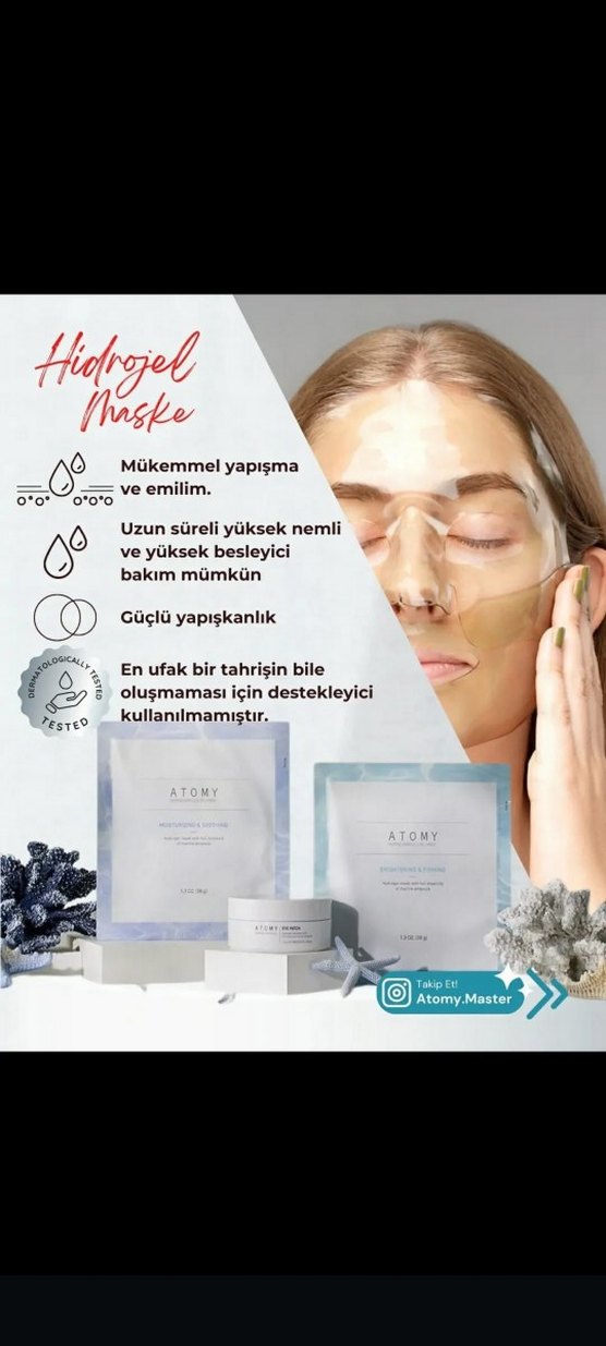 Atomy Marine Jel Maske - Nemlendirici ve Aydınlatıcı - Görsel 2