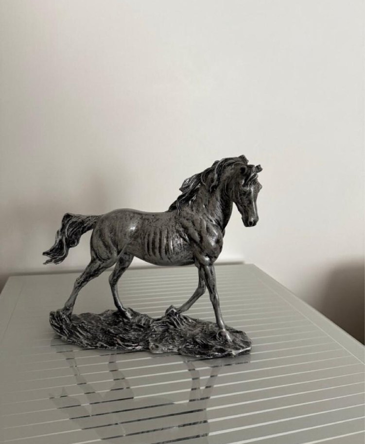 Dekoratif pirinç at biblo - Görsel 3