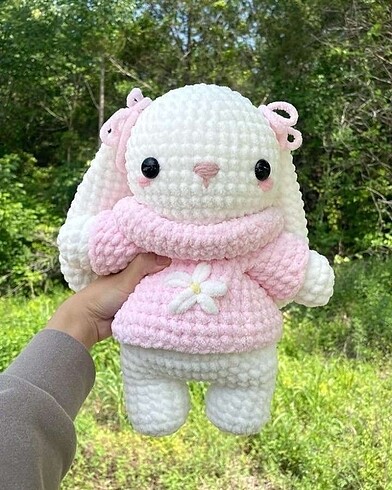 peluş kazaklı tavşan
