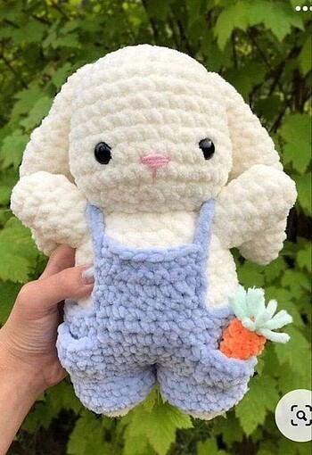 peluş tulumlu tavşan
