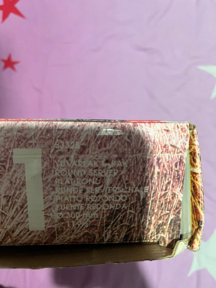 Çiçek Desenli Cam Tabak - Görsel 3