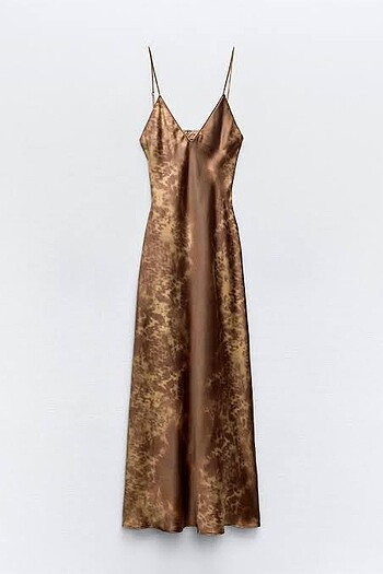 Zara Zara saten komisol elbise