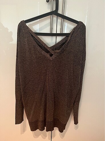 Topshop Topshop marka parıltılı gunik bluz.