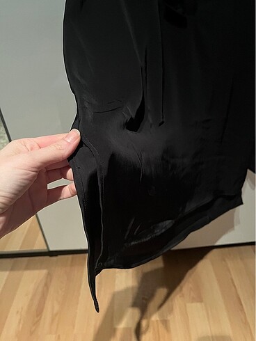 s Beden H&m saten yakası fırfırlı bluz