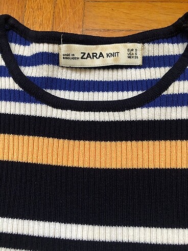 Zara Zara marka çizgili triko