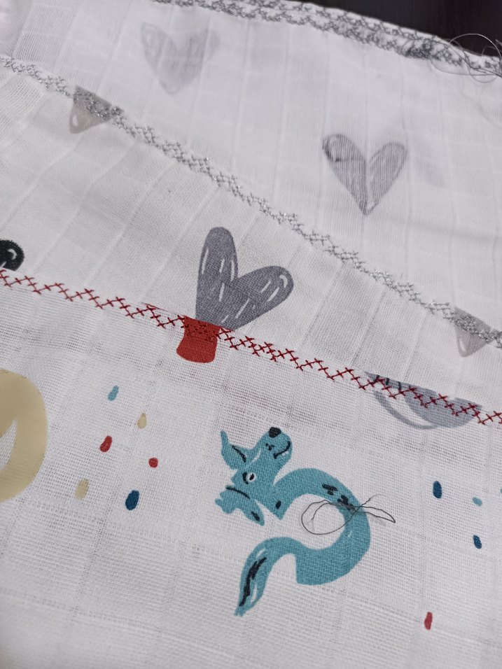 nakışlı muslin bebek battaniyesi - Görsel 2