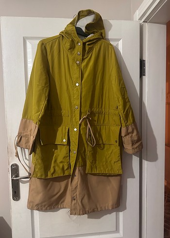 Kadın Bel Bağcıklı Midi Yağmurluk - Görsel 2