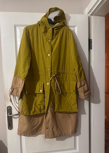 Kadın Bel Bağcıklı Midi Yağmurluk - Görsel 3