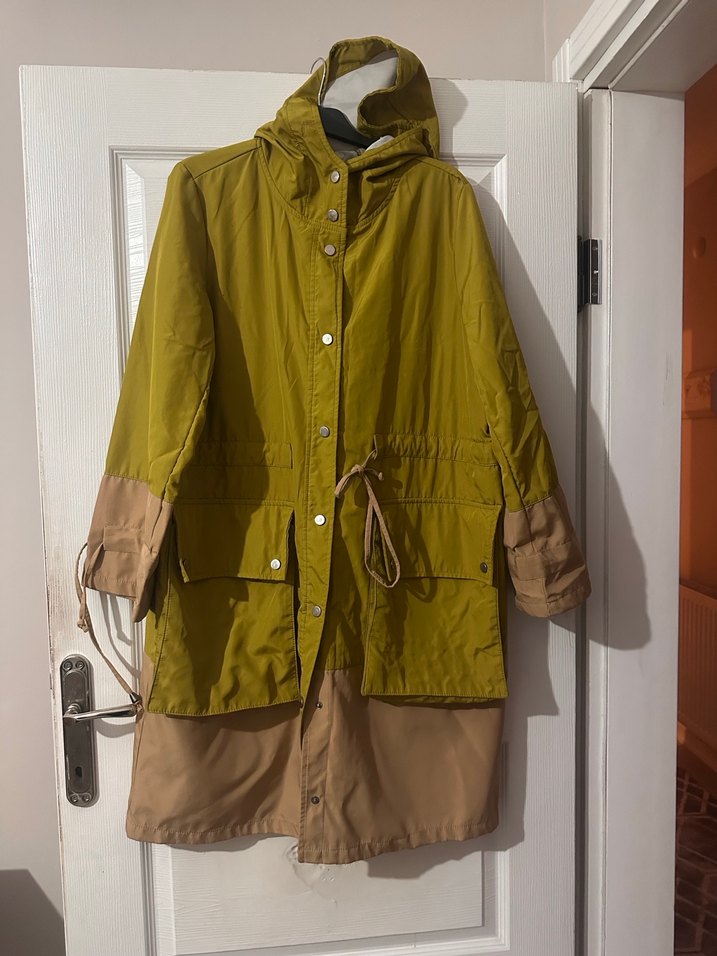 Kadın Bel Bağcıklı Midi Yağmurluk - Görsel 2