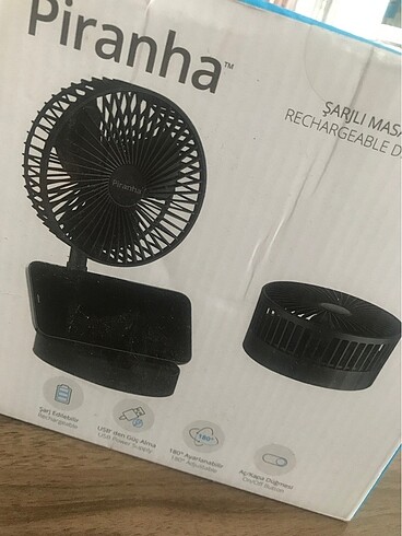 Piranha mini fan ve telefon tutucu - Görsel 2
