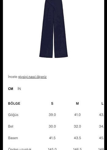 Lacivert V Yaka Kadın Uzun Tulum - Görsel 4