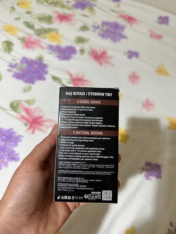 Doğal Kahve Renkli Kaş Boyası - Görsel 2