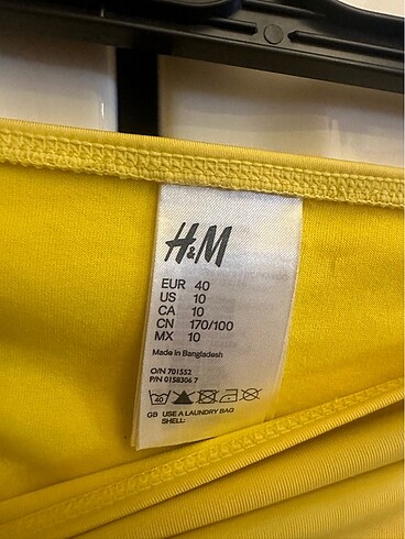 40 Beden H&M marka Sarı bikini altı