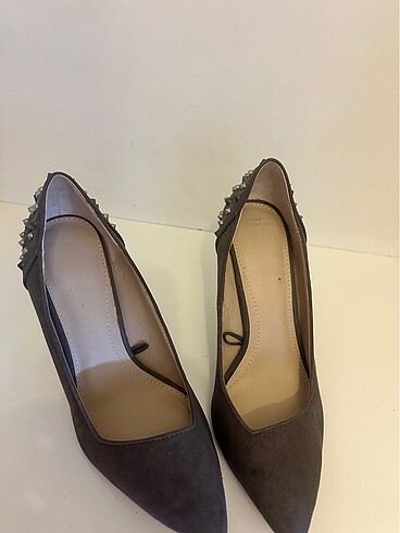 Zara Zara zımbalı topuklu ayakkabı