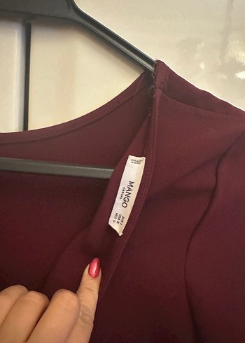38 Beden Bordo Düz Basic tulum şort