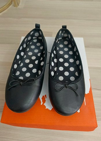 32 no Kızlar için Siyah Puantiyeli Fiyonklu Babet - Görsel 17